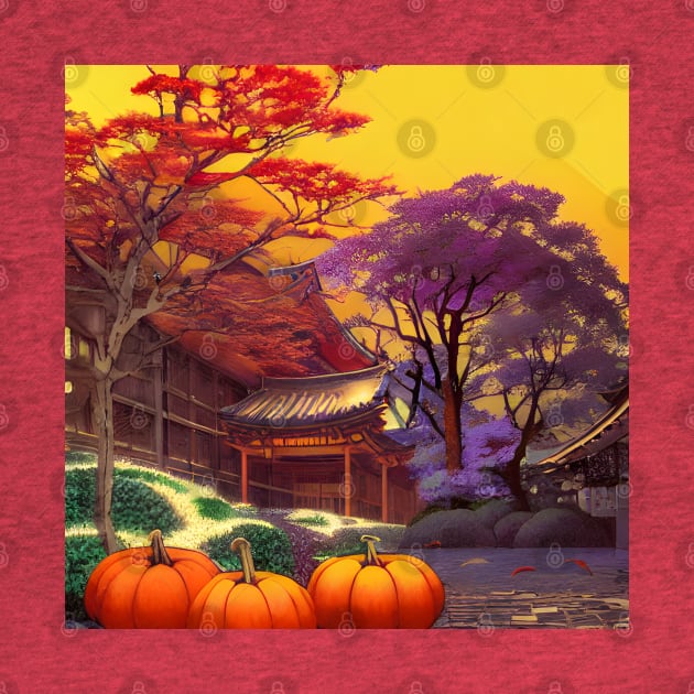 Pumpkin Fall Season in the Japanese Neighborhood by DaysuCollege